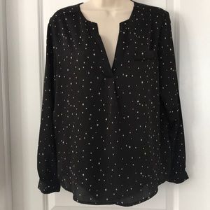 H&M Black Star Blouse